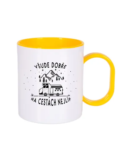 Hrnek polymerový "Obytné auto hranaté"