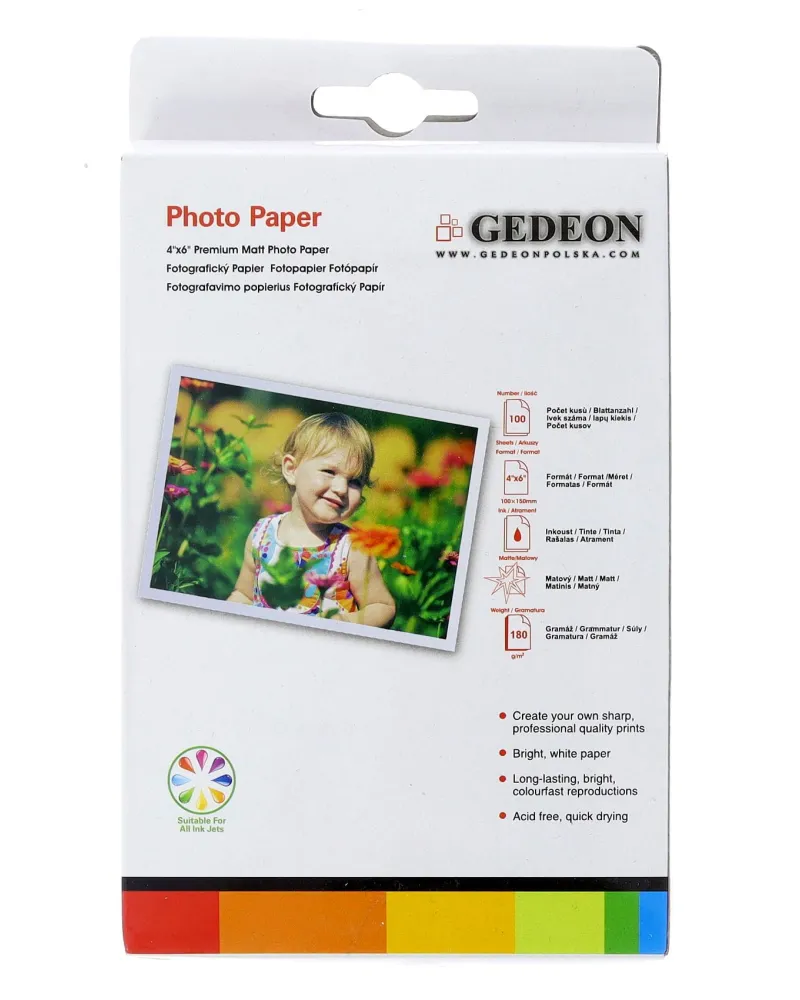 Papír Injekt 10x15, 180g/m2, 100 listů