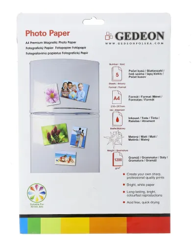 Papír magnetický pro inkoustový tisk A4, 5 ks