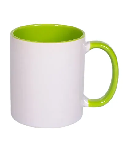 Hrnek  PANORAMA  s barevným vnitřkem a uchem