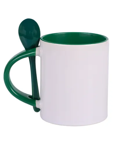 Praktický hrníček se lžičkou určený pro potisk